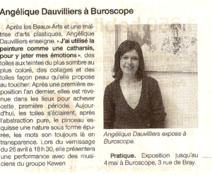 Ouest France - Angélique Dauvilliers à Buroscope